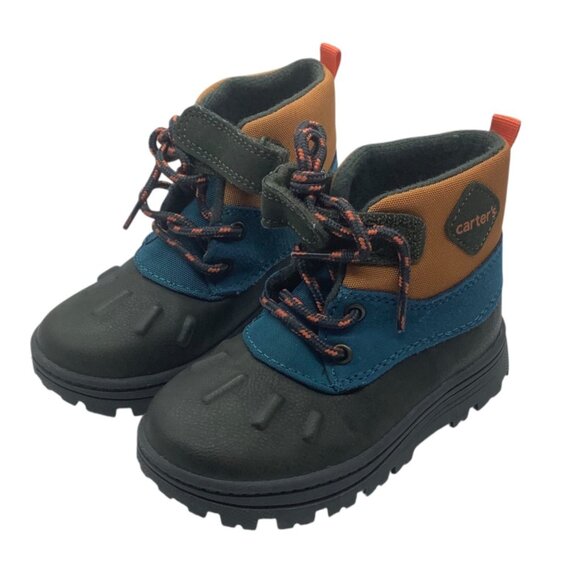Carter's New Kid's Easy On/Off Duck Boot Hook Loop Close Toddler Size 9 Outdoor - Picture 1 of 5